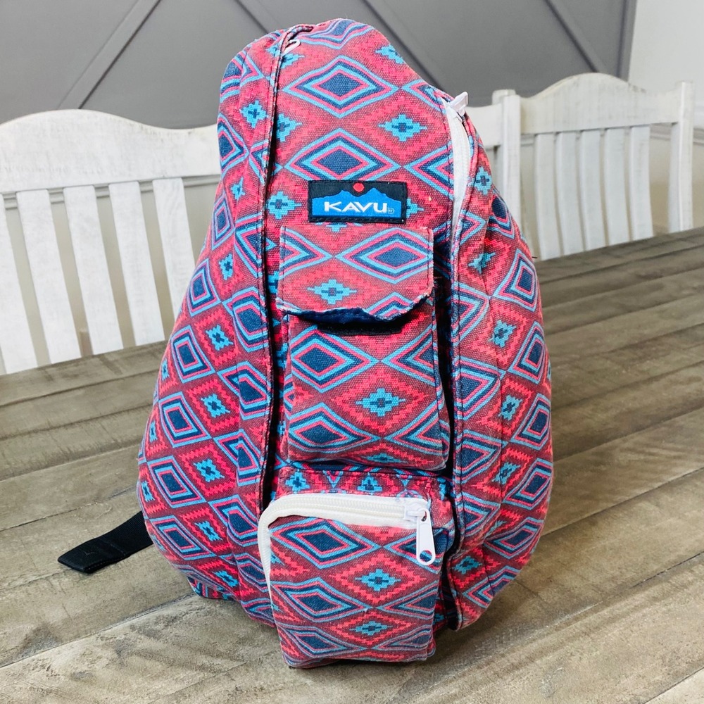 Kavu Limited Edition Rope Bag‎ Southwest Aztec Print Original Crossbody Backpack